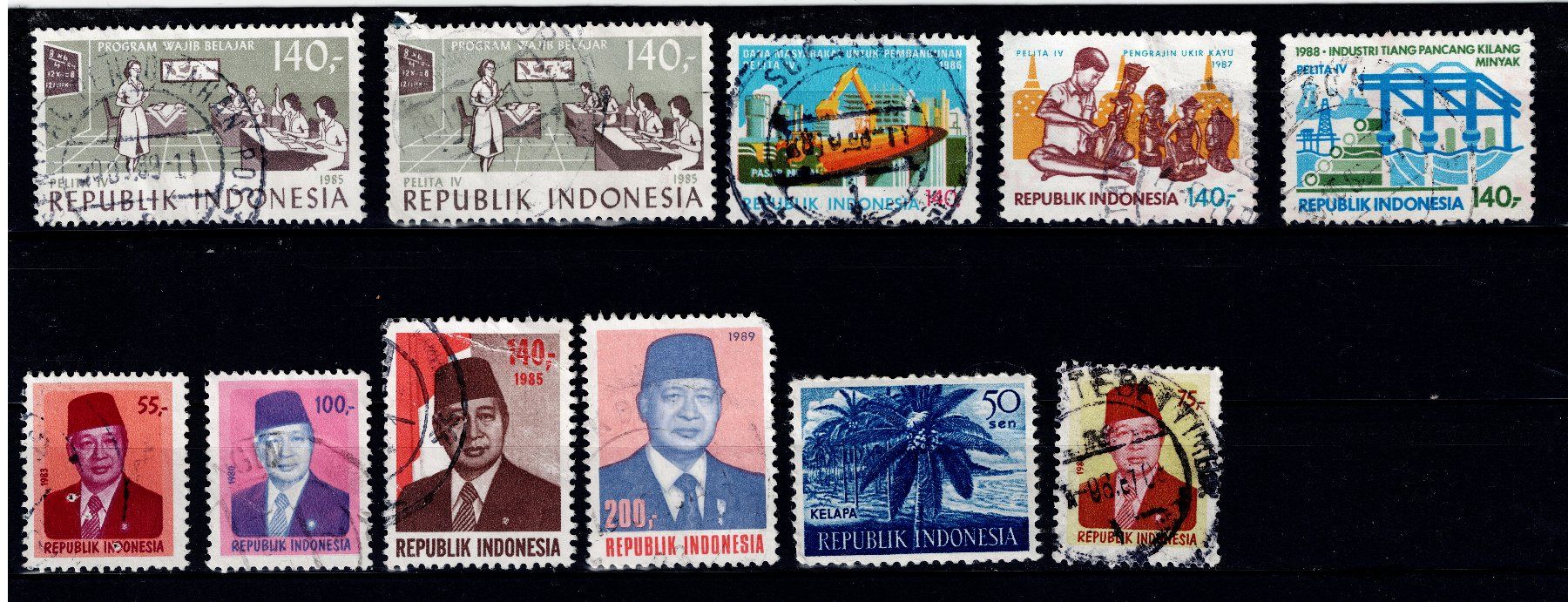 Tutti i francobolli: Briefmarken 11x Indonesien – Usato da Tenniken venduto da mik_6mxg 7
