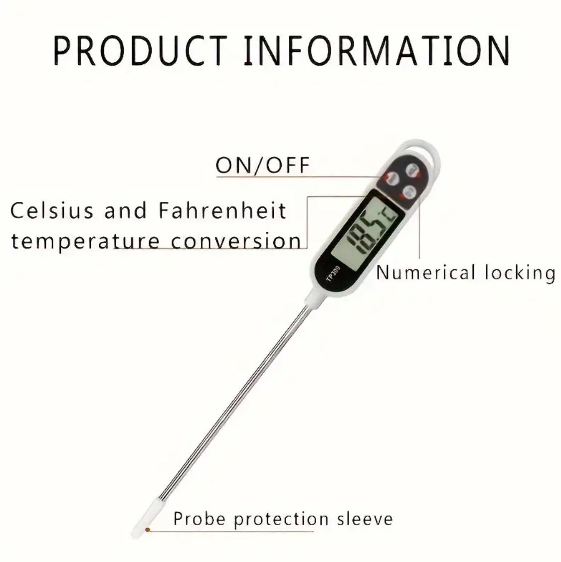 Sonstiges für Haushalt & Wohnen: Digitales Grillthermometer Fleischthermometer -50°C +300°C – Neu und originalverpackt aus Suhr von SchnapperCH 2