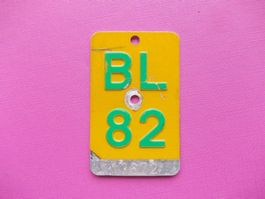 Velonummer / Mofanummer / Töfflinummer BL 82