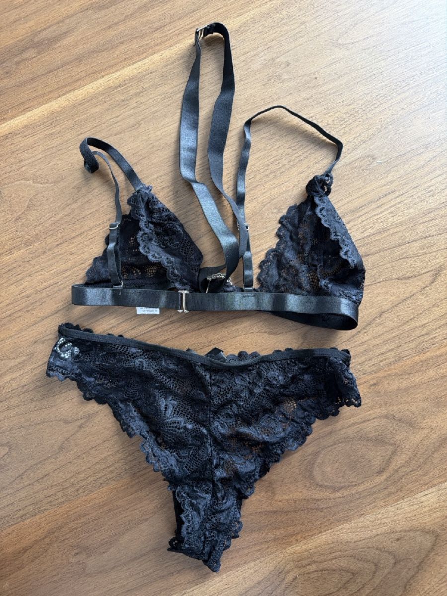 Altra biancheria intima: neu Schwarzes Spitzen-BH-Set Gr. M – Nuovo (secondo la descrizione) da Weggis venduto da Doris 1