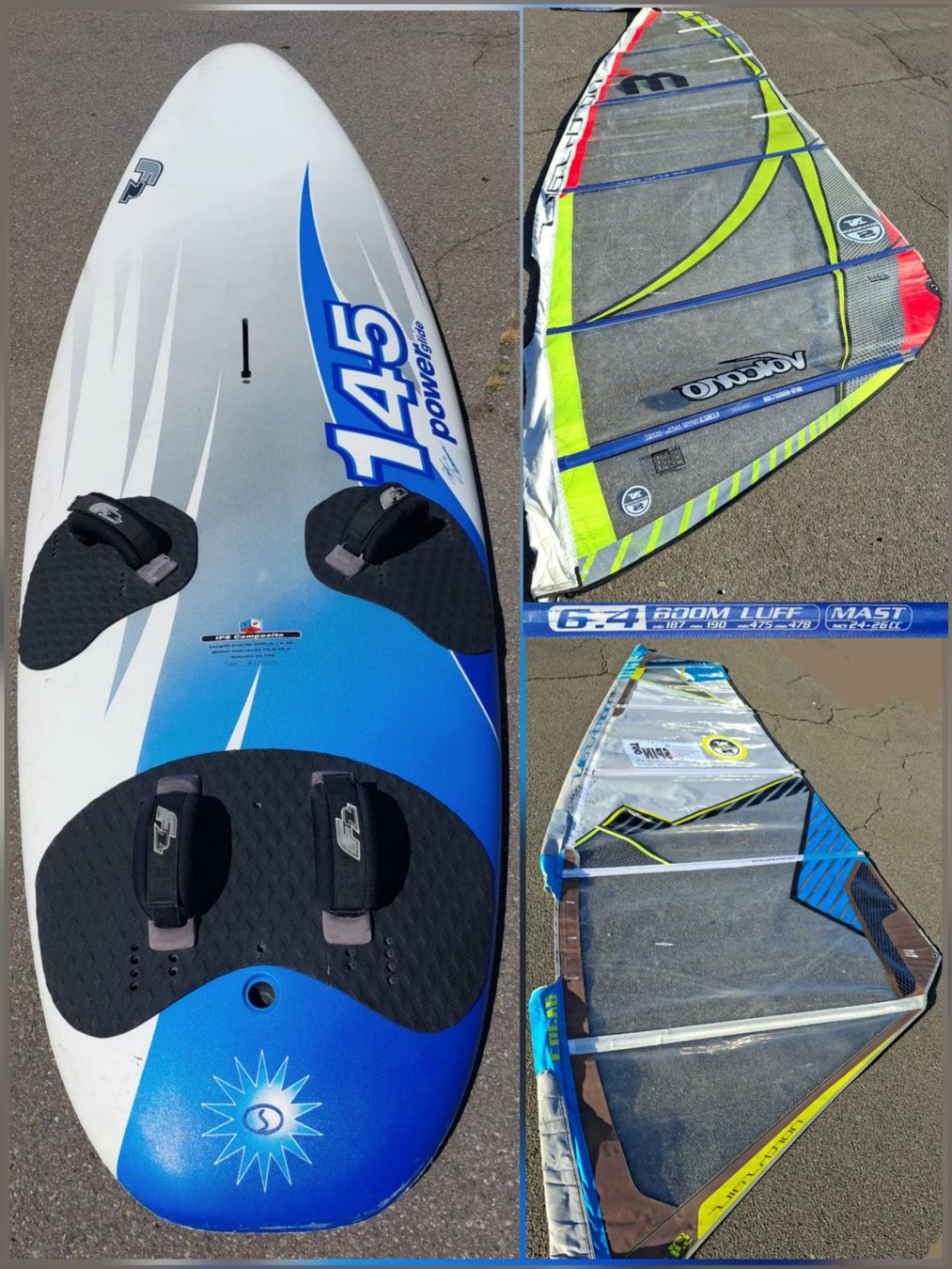 Tavole da surf e di nuoto: Windsurf Set:1Board +2 Segel, Top Qualität – Usato da Fällanden venduto da Nmustang