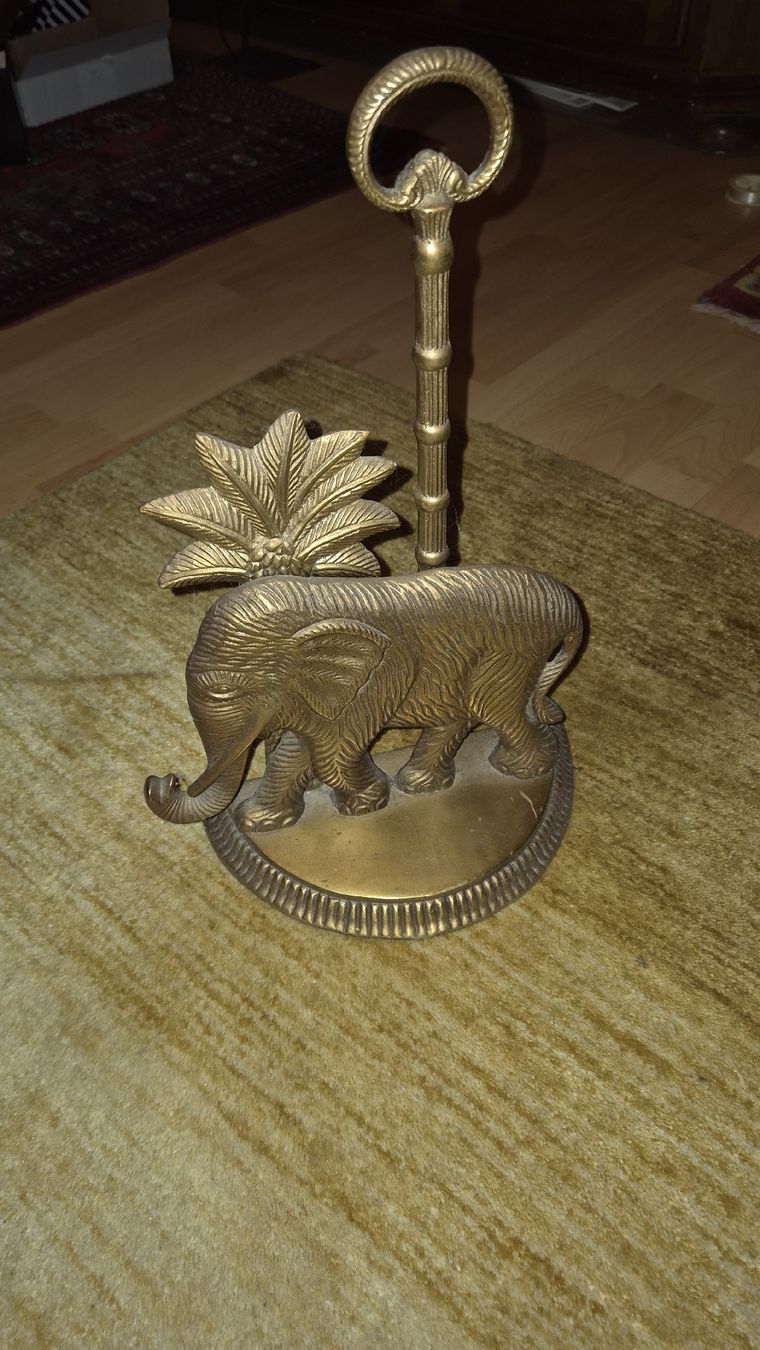 Statuette: Messing Türstopper gross schwer Elefant  – Usato da Kölliken venduto da MissesBossTop1