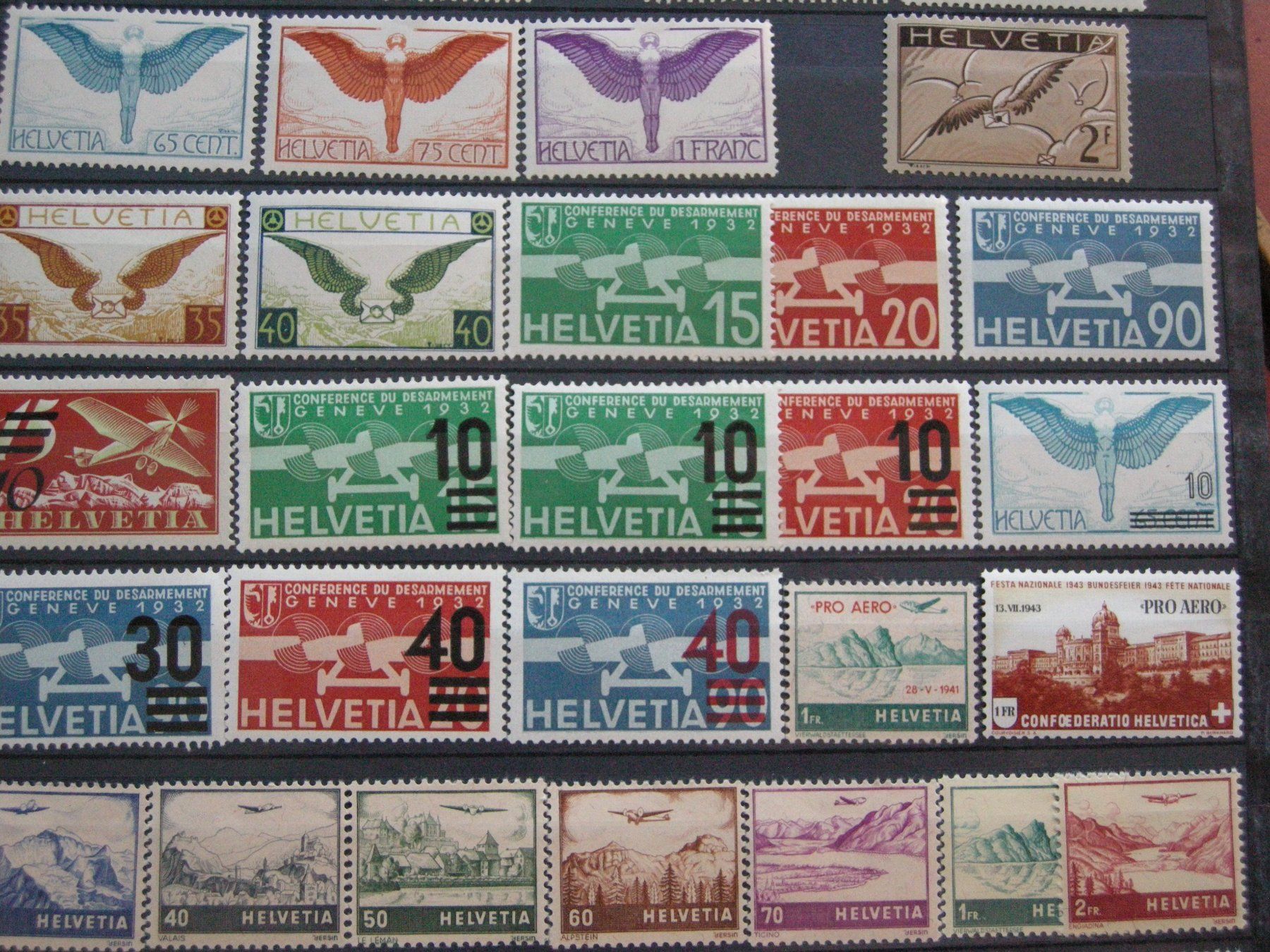 Tutti i francobolli: AB 1923 LOT FLUGPOST, POSTFRISCH /**, Plus PRO AERO HALBMOND – Usato da Rüti ZH venduto da jupi1945 3