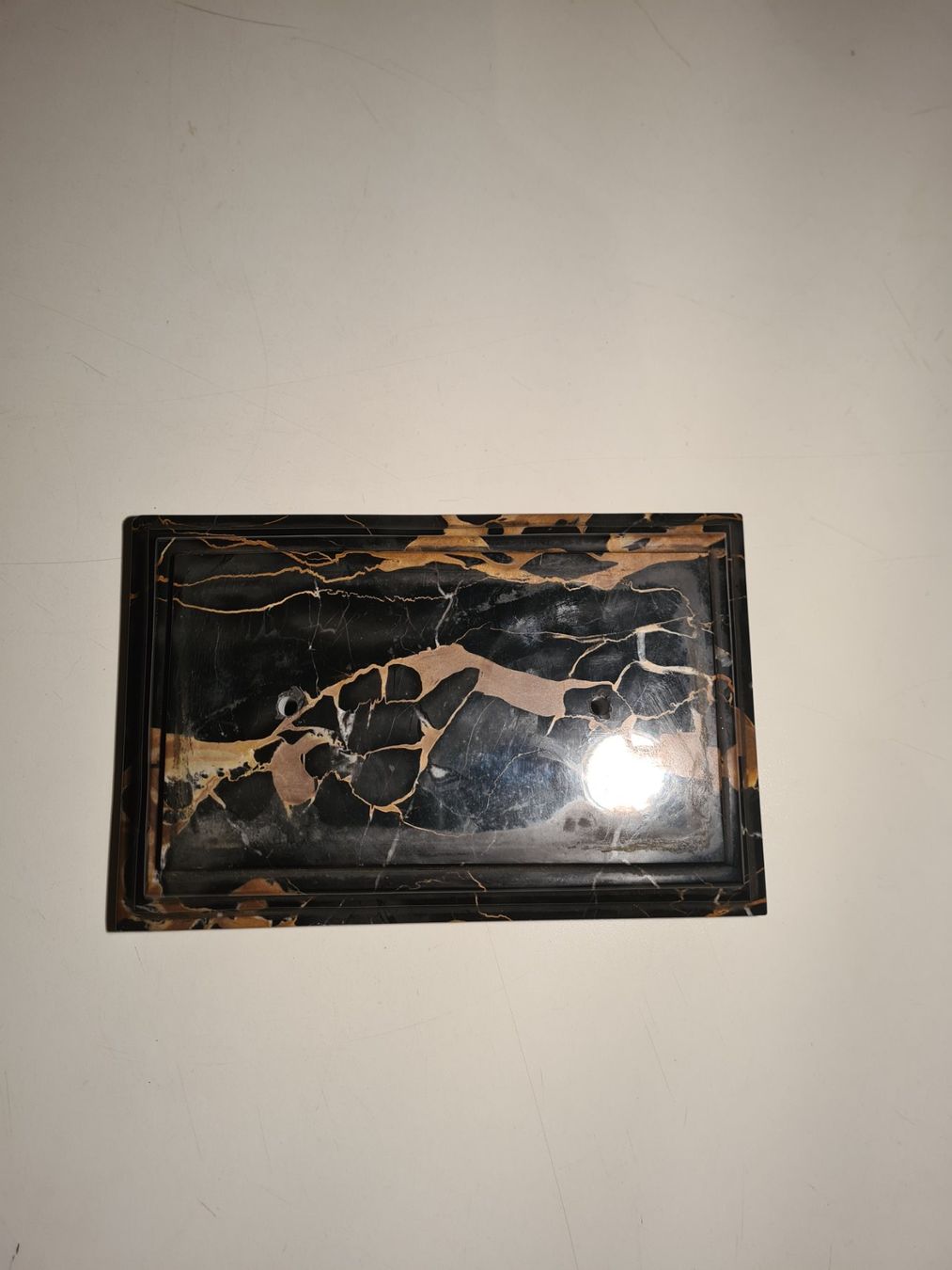 Tutte le decorazioni: Plaque en marbre noir et or, vintage. – Usato da Monthey venduto da 187-zeroo 5