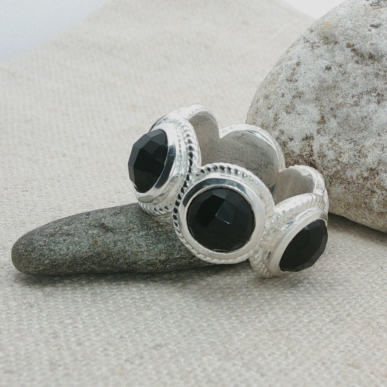 Olga Ribler Ringe: Statement Silber Ring 925 mit Onyx Grösse 56 – Neu (gemäss Beschreibung) aus Luzern von Schmuckoutlet 6