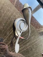 Handgeschmiedete Wandleuchte mit Glasschirm H.39cm