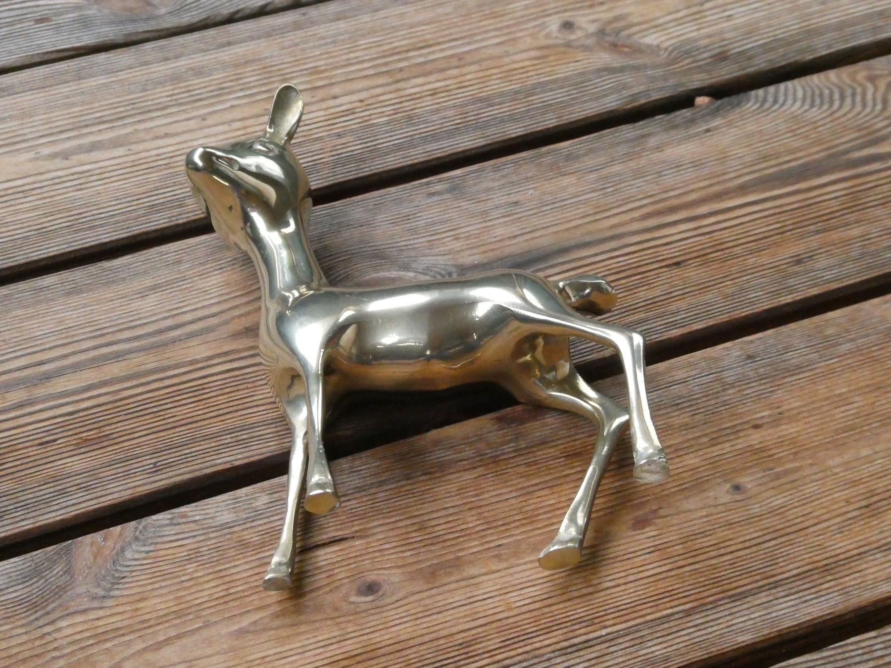 Statuette: junges Reh Messingguss poliert – Usato da Lüchingen venduto da Eeizo 6