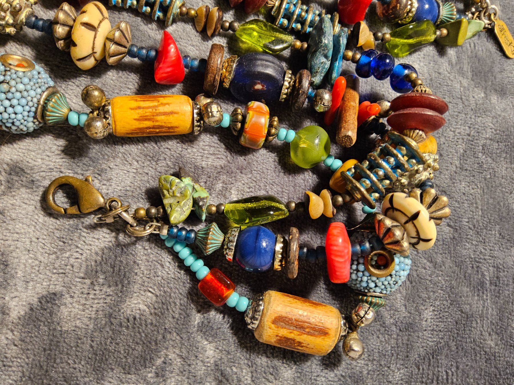 Catenine: Vintage Boho Statement Halskette Collier Otreska – Usato da Zürich venduto da SciTec 8