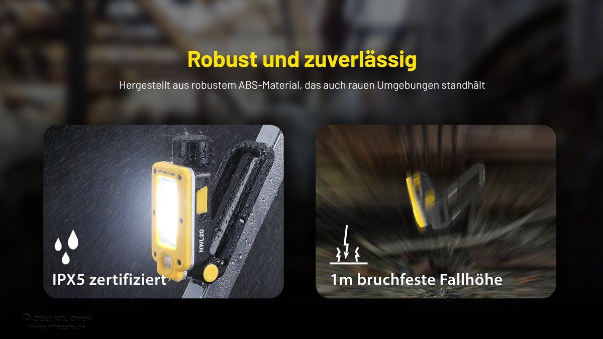NiteCore Lampade: Arbeitsleuchte, 600 Lumen - Nitecore NWL20 – Nuovo e nell'imballaggio originale da Grüningen venduto da Prolumin 8