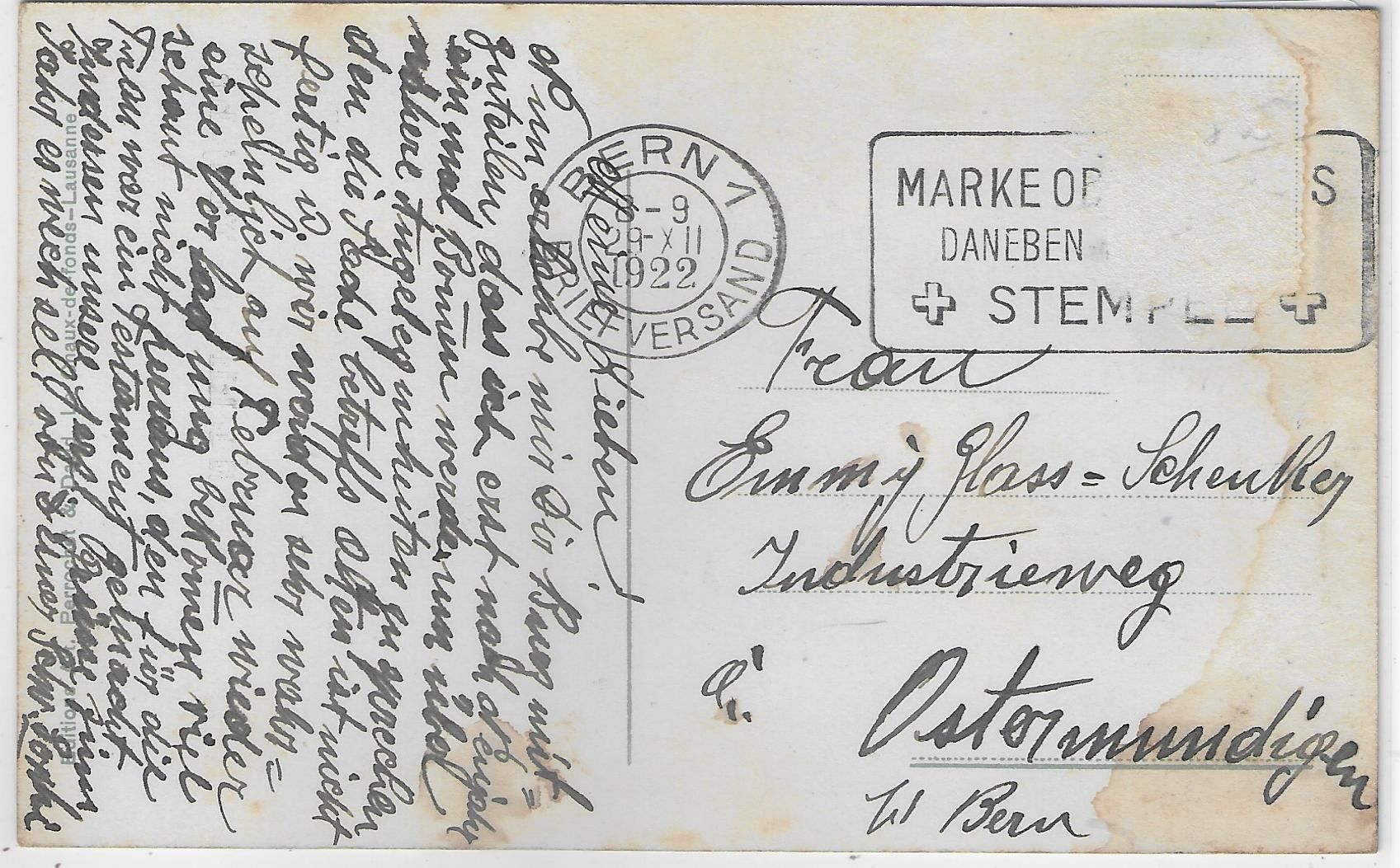 Cartoline postali: Glückliches Neujahr - Winterlandschaft – Antico da Ettingen venduto da Kartenplanet 1