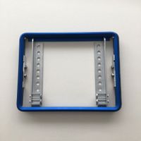 Kennzeichenhalter aus Aluminium Blau
