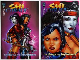 SHI CYBLADE #1 + VARIANT THE BATTLE FOR INDEPENDENTS 1995