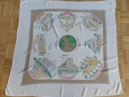 Tuch Baumwolle quadratisch Motiv Brüssel 1958