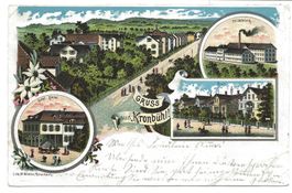 Gruss aus Kronbühl - Wittenbach (SG) Krone - Post Litho 1901