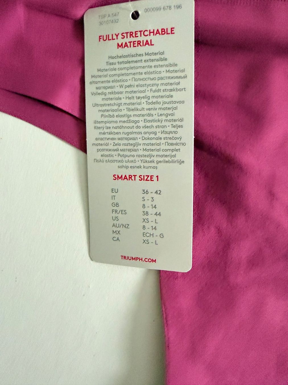 Triumph Altra biancheria intima: TRIUMPH, Brazilian String SMART MICRO, Grösse 1 (36-42),Rosa – Nuovo e nell'imballaggio originale da Rudolfstetten venduto da gst_g7xl 2