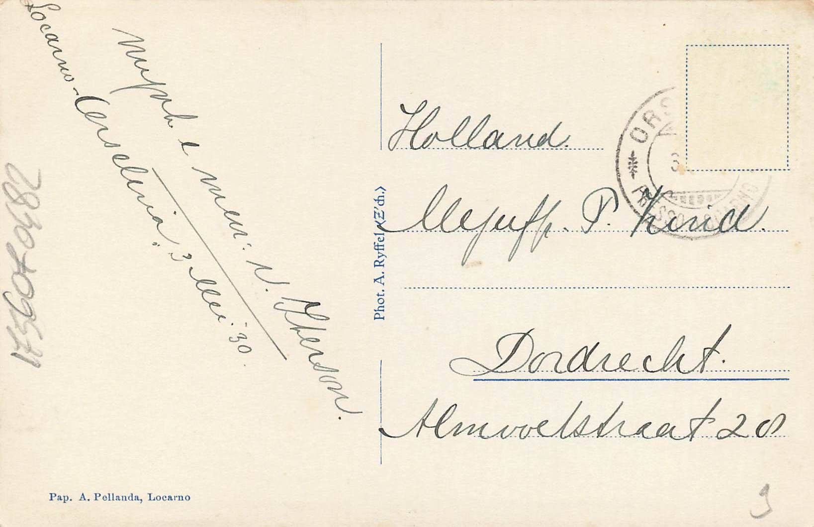 Cartoline postali: Locarno visto dal monte ceneri – Usato da Biasca venduto da Blenio71 1