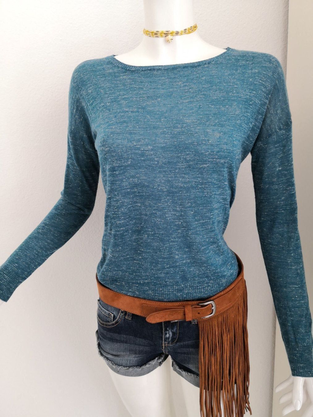 Mango Maglioni & Felpe: 🤩MANGO 3-MODEL STRICK PULLOVER TÜRKIS & DRUCKKNÖPFE & D&G P – Nuovo (secondo la descrizione) da Olten venduto da Naja-Twins-Twins 3