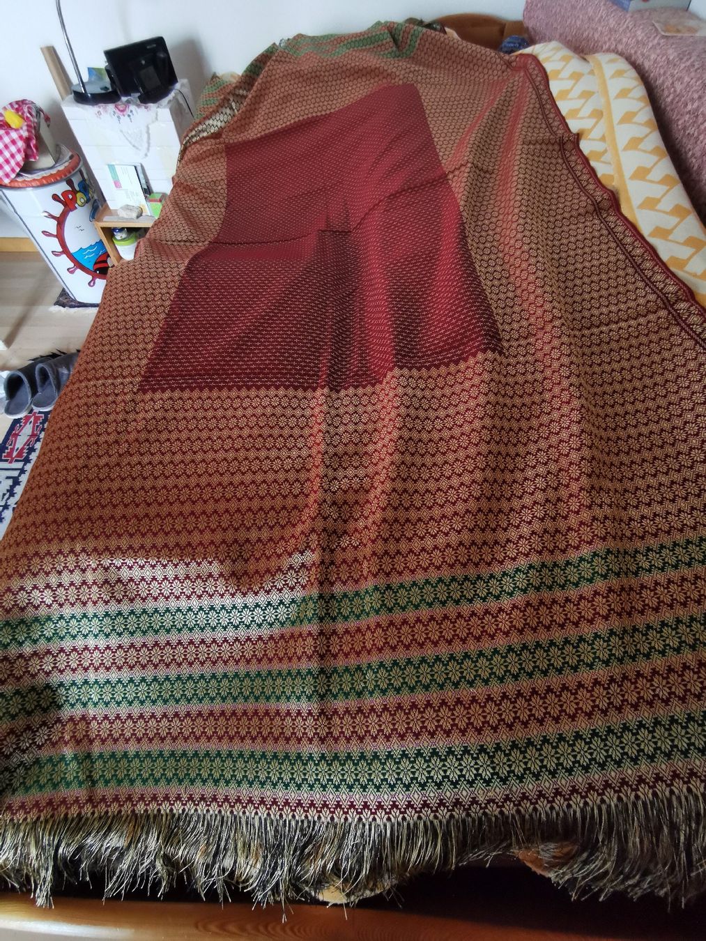 Coperte: Sofa/Bettüberwurf aus Laos.Neu! – Nuovo e nell'imballaggio originale da St.Gallen venduto da wanderin6 1