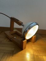 Unique modular Wooden Desk Lamp - Mid-Century Style Light 