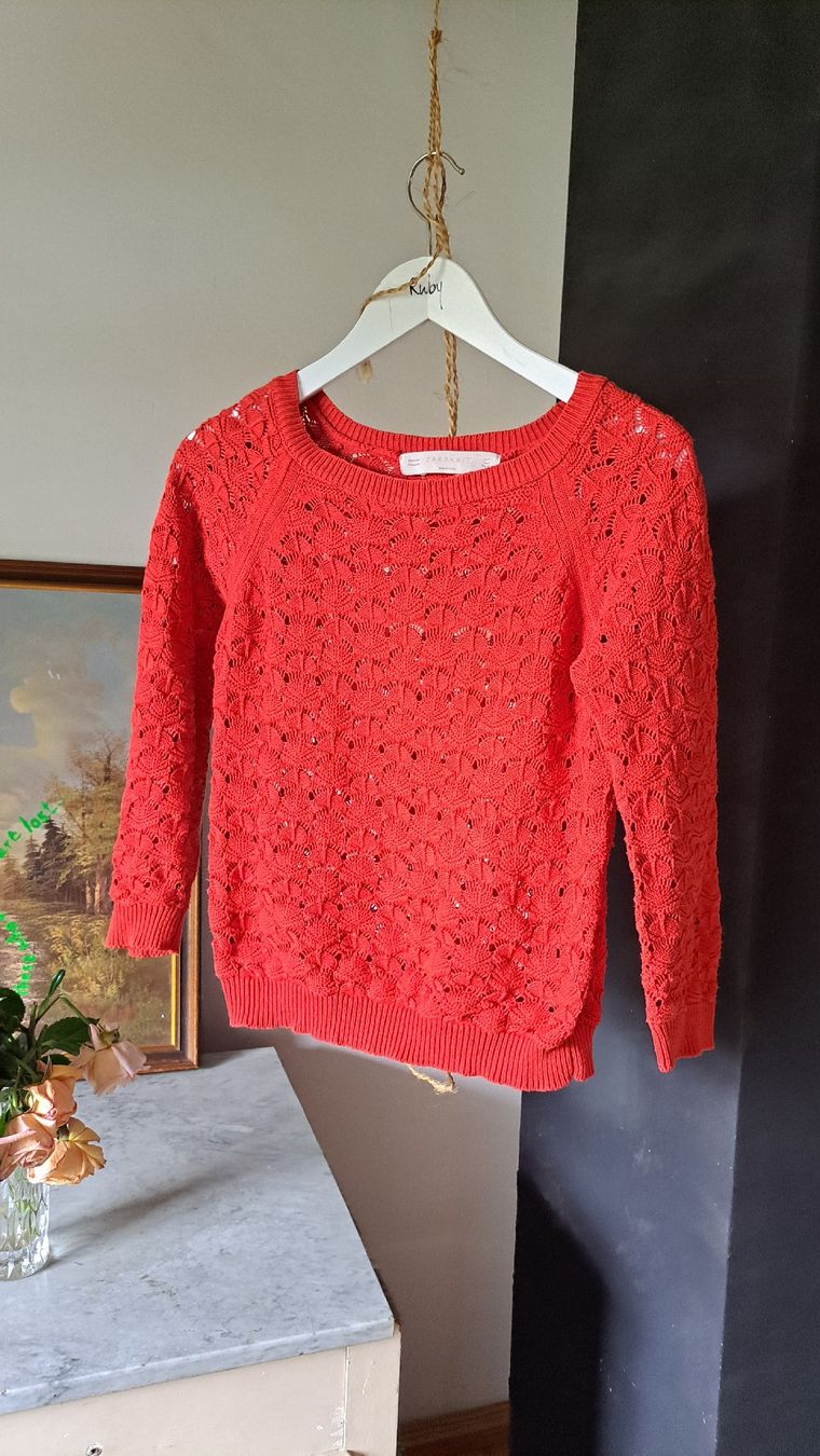Zara Pulls & Sweat-shirts: ZARA KNIT Lochstrick Pullover Pulli S 36 38  – D'occasion à Mollis par Fauchi99 6
