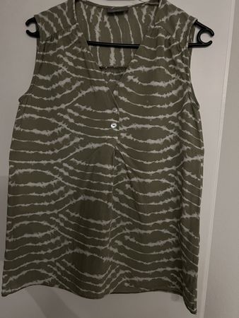 Sommerkleid grün/weiss Gr.34/36 luftig