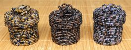 Set 3x Perlen Dosen Kistchen Schmuckdose