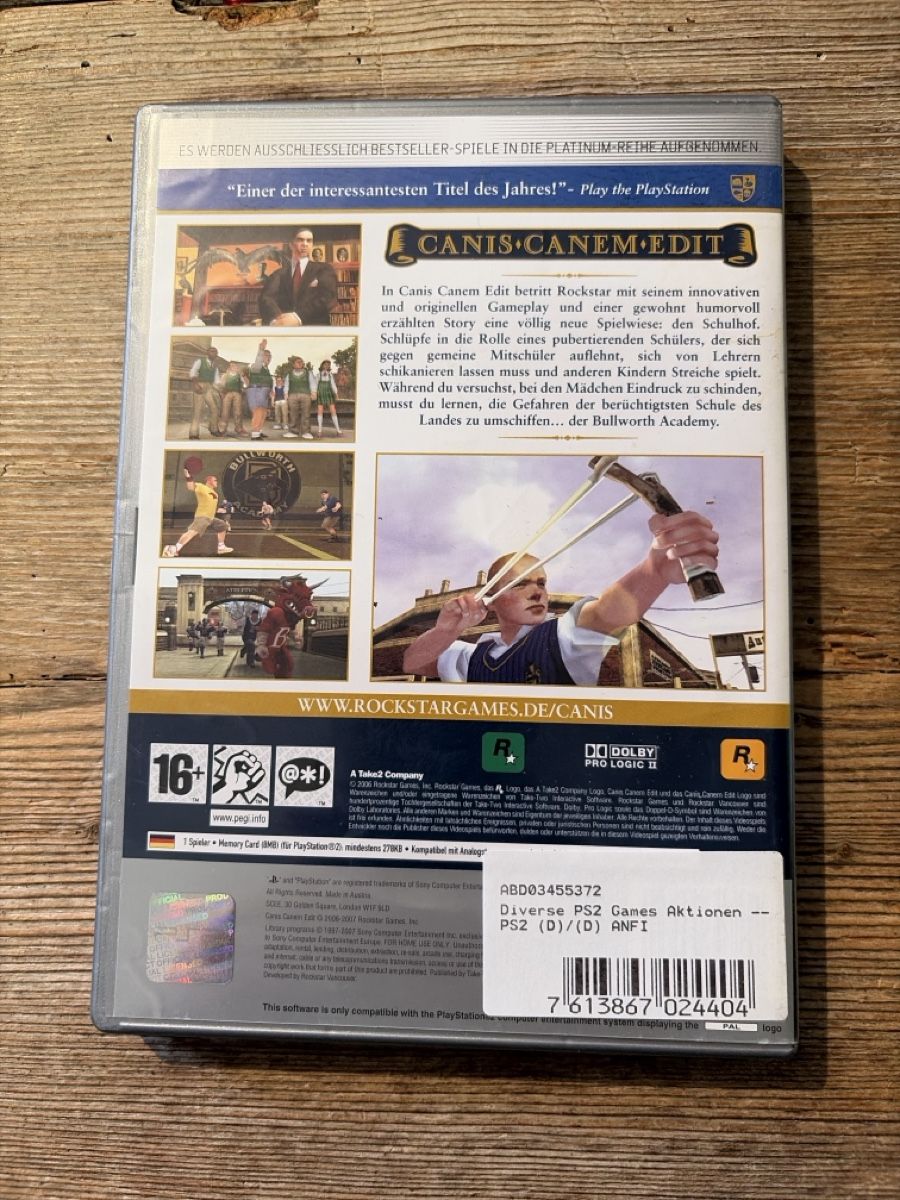 Sony Giochi: PlayStation 2 Spiel Canis Canem Edit platium – Usato da Wängi venduto da Tesimo 1