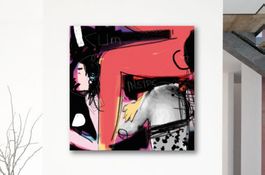 Cum Inside Erotik Pop Art Kunst Akt Bild Modern Woman Akt