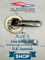 Audi S Line kühlergrill Emblem Logo Schriftzug Chrom