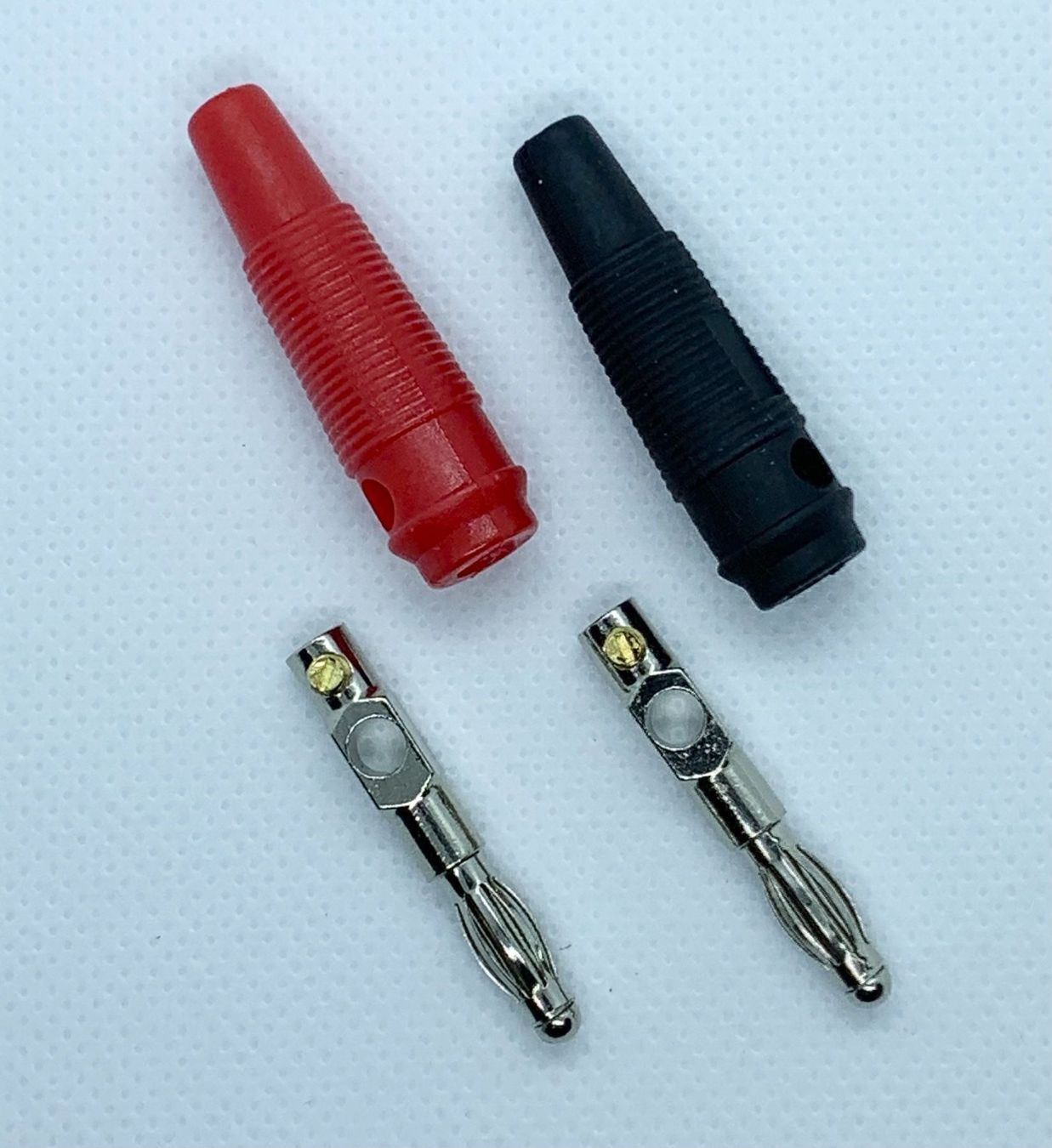Radiocomunicazione: CB-/Amateurfunk Bananenstecker-/Buchsen Set – Nuovo e nell'imballaggio originale da St. Gallen venduto da Radiomania-Schweiz