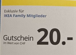 20.- CHF IKEA Gutschein