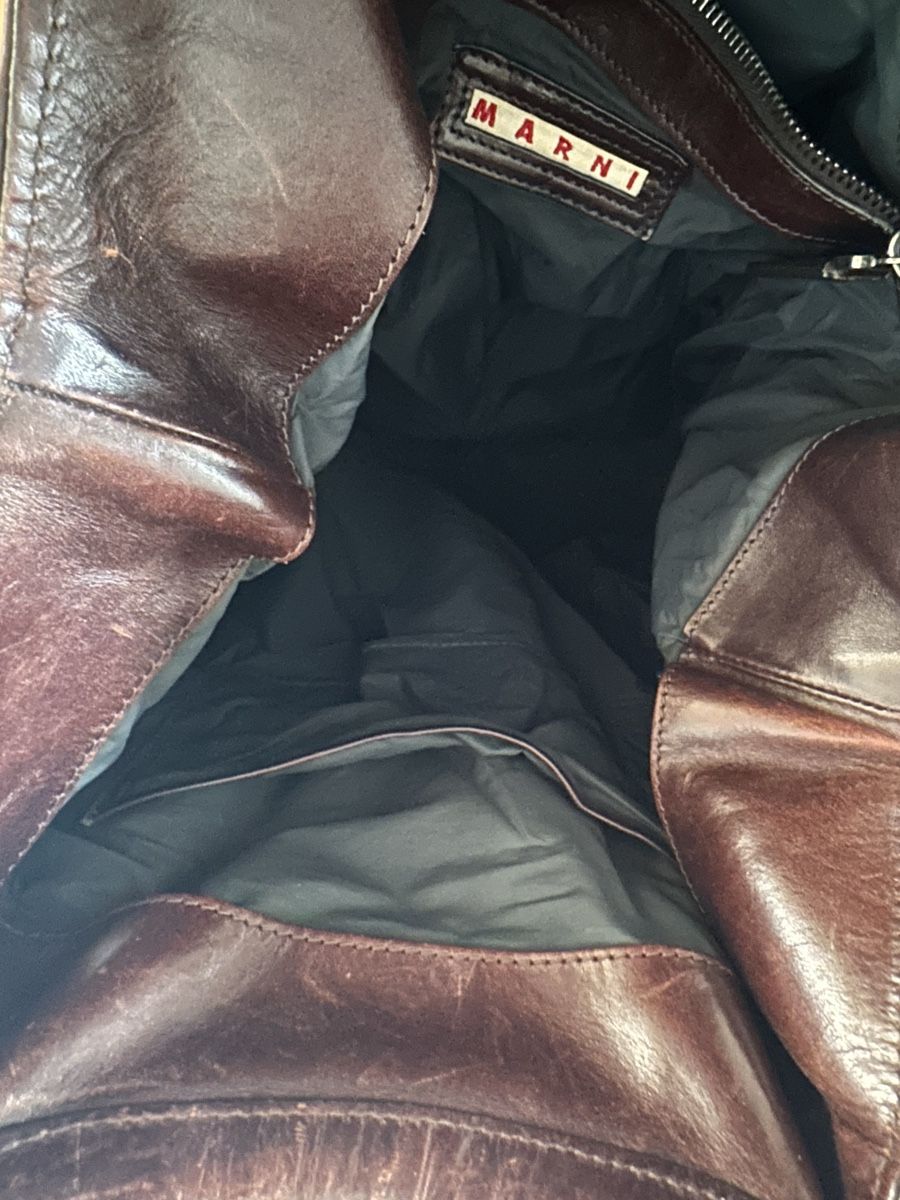Marni Borse da donna: Marni Handtasche braun Leder – Usato da Basel venduto da uyuni01 2