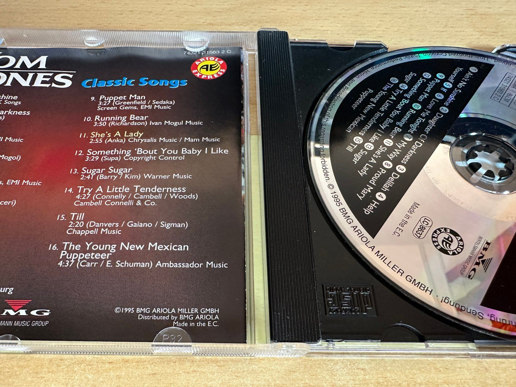 CD: Tom Jones – Classic Songs – Usato da Rikon im Tösstal venduto da Alpenmutz 2