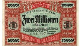 Bergisch Gladbach 2 Mil.Mark 20.07.1923 VZ+-VZ++