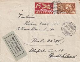 Luftpost Zürich - Berlin 1925