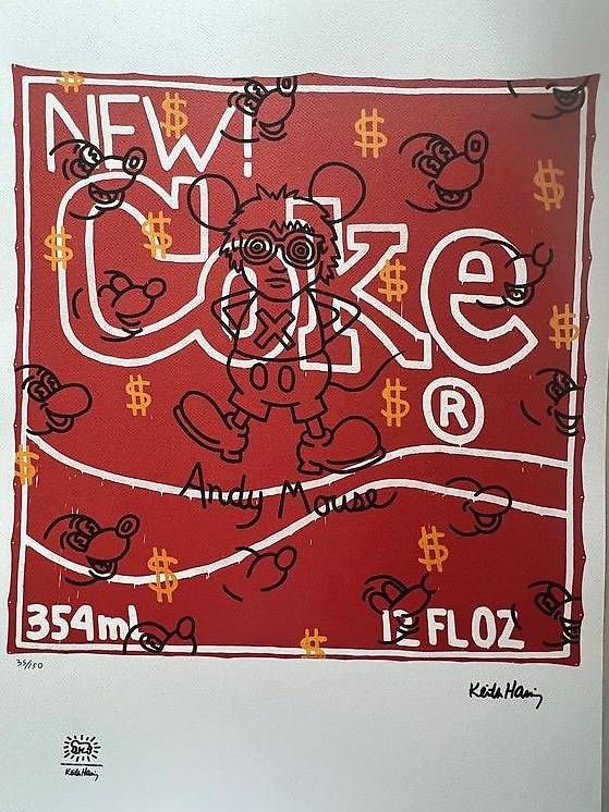 Foto & Immagini: Keith Haring "Andy Mouse New Coke" 35/150 – Usato da Staufen venduto da saerdna81