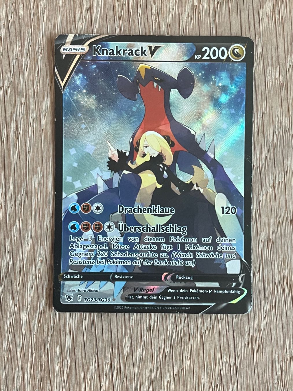 Pokémon Carte collezionabili: Knakrack V TG23/TG30 – Usato da Winterthur venduto da Wusa01