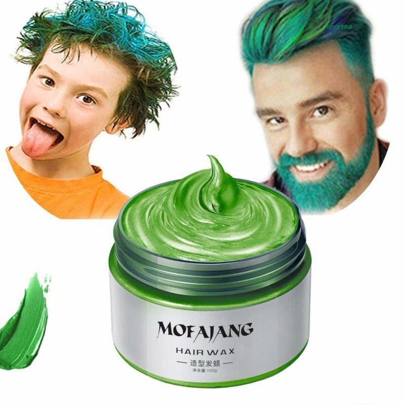 Färbemittel: Grün Temporäre Haarfarbe 120g Wachs Styling Bart Haar – Neu und originalverpackt aus Hundwil von tec_mm27