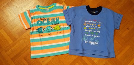 2 T'shirts, Gr. 74