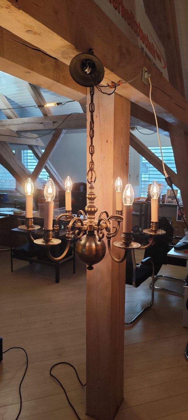 Lampadari & plafoniere: Antike Deckenleuchte mit 6 Glühbirnen – Usato da Amriswil venduto da FMS-8580