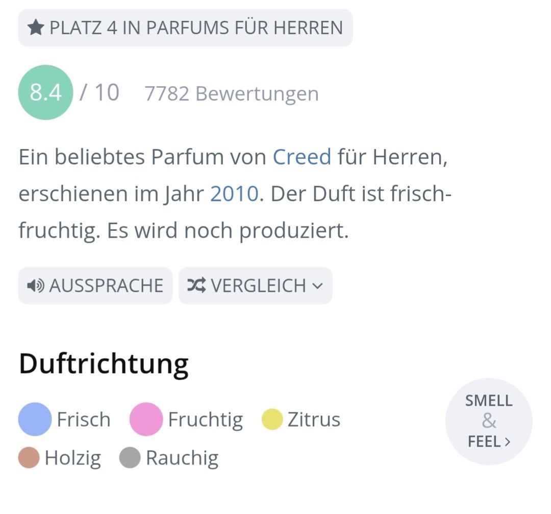 Creed Profumi & Eau de Toilette: 2 ml CREED AVENTUS ABFÜLLUNG – Nuovo (secondo la descrizione) da St. Gallen venduto da CaliSunshine 2