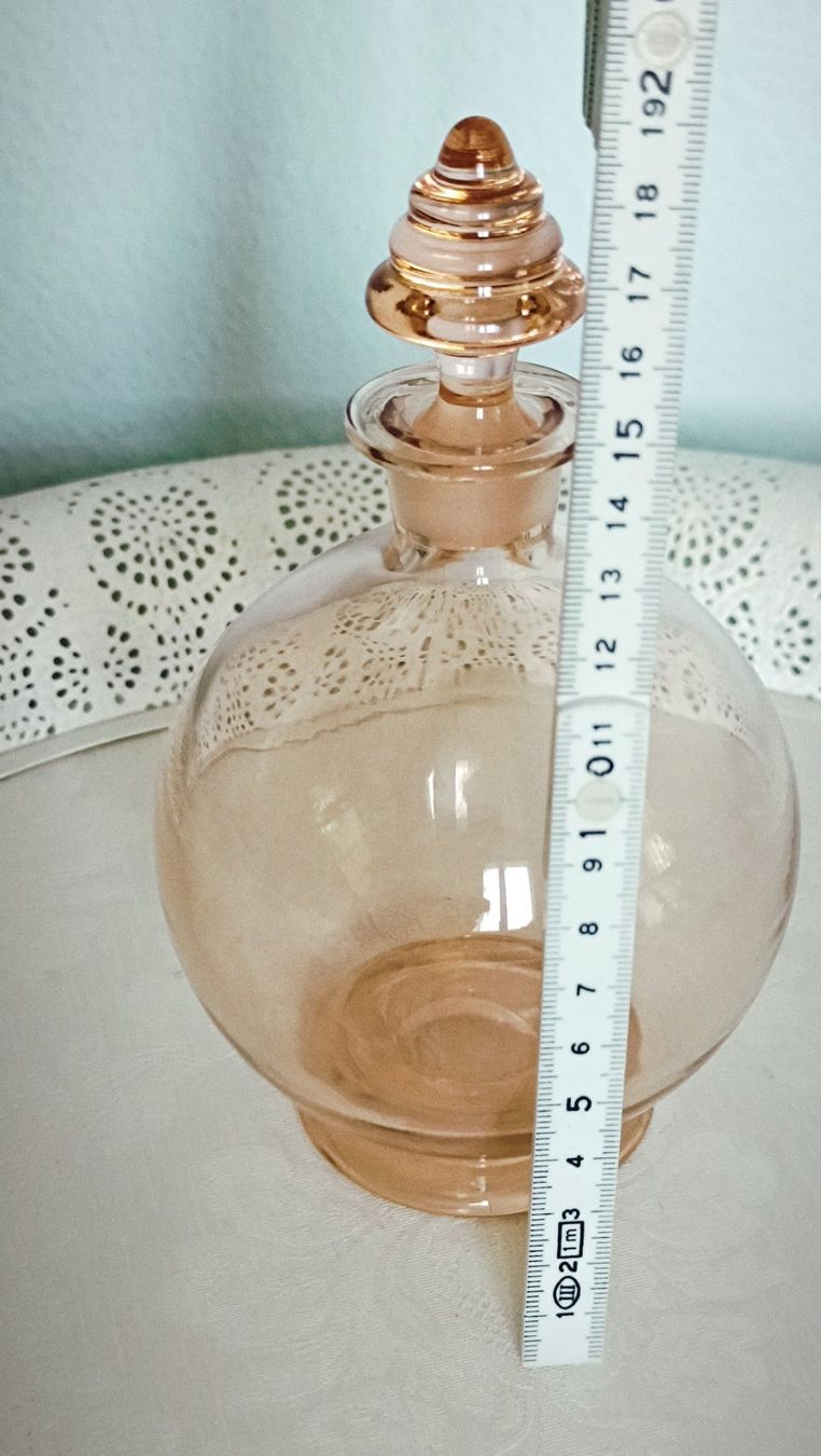 Bottiglie: Vintage Glas Flasche rosa – Usato da Zürich venduto da Jul69 4