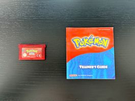 Pokémon Rubin (GBA) + Trainer's Guide - Neue Batterie, DE