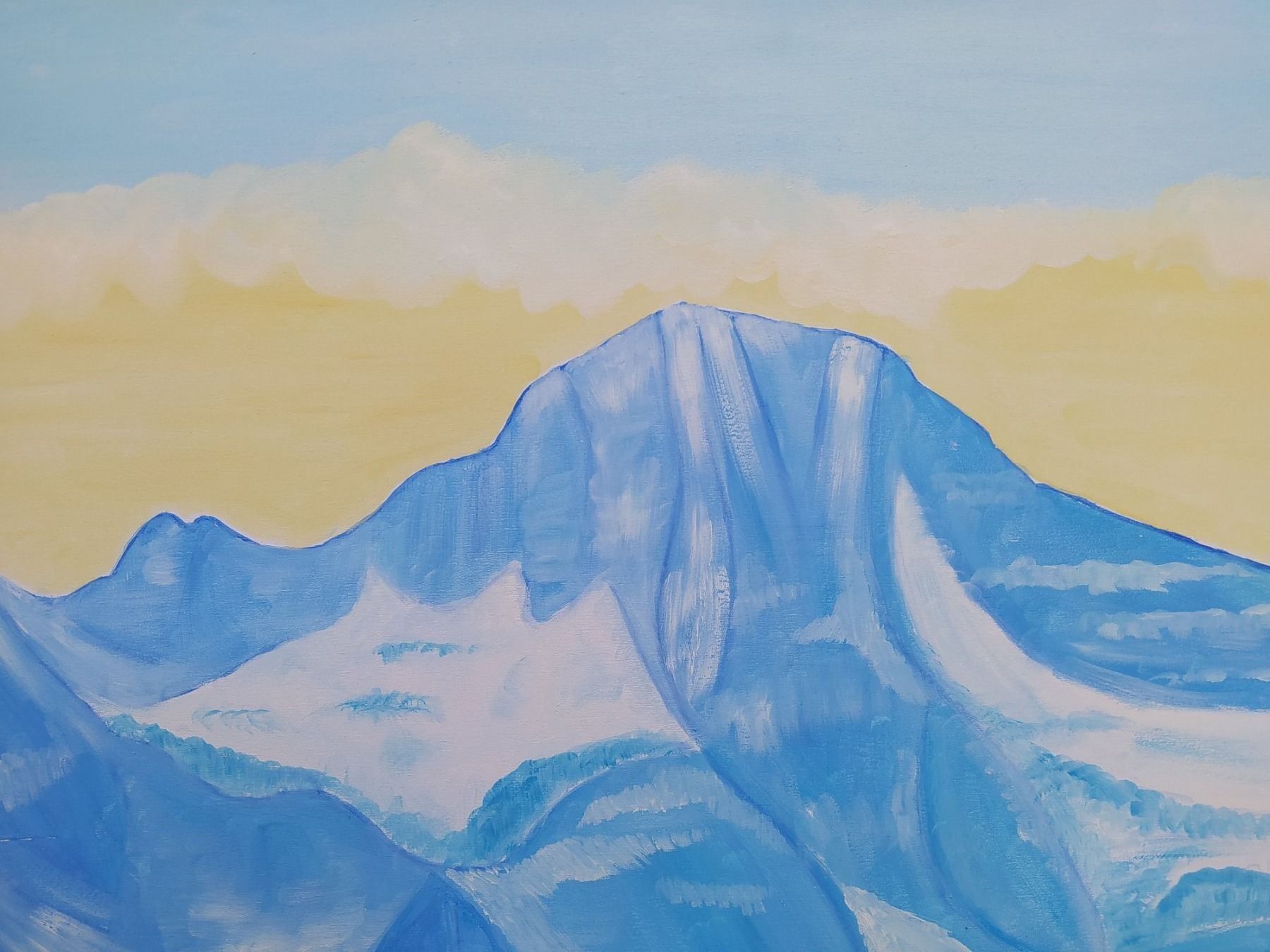 Gemälde: Ölgemälde Breithorn, signiert – Gebraucht aus Bretzwil von nefith 4