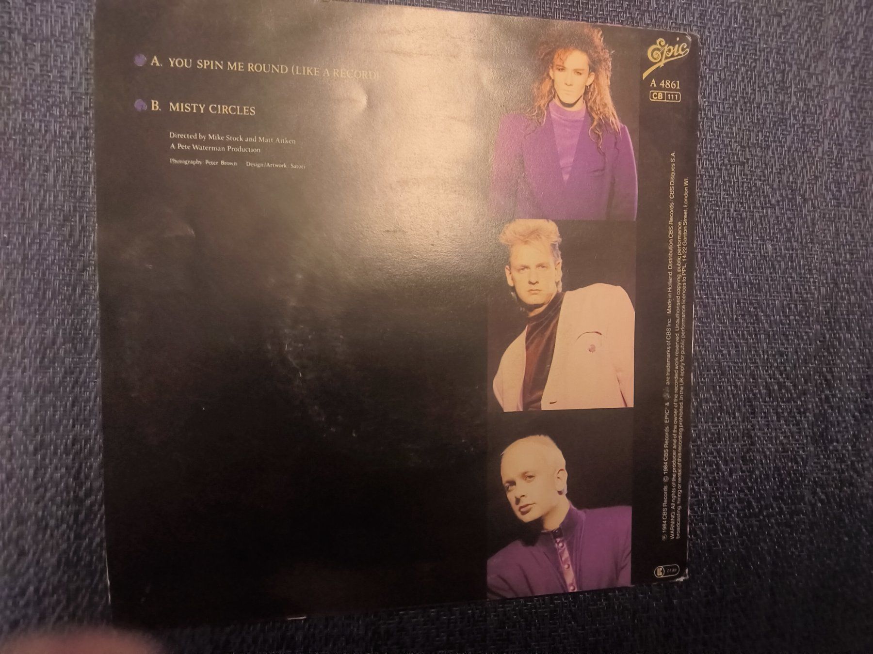 Dischi in vinile: VINYL Single: Dead or Alive - you spin me round – Usato da Allschwil venduto da marketingprojects 4