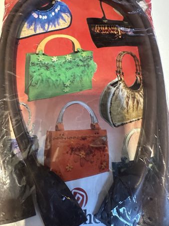 Taschengriff Kunstleder braun zum selber Taschen herstellen