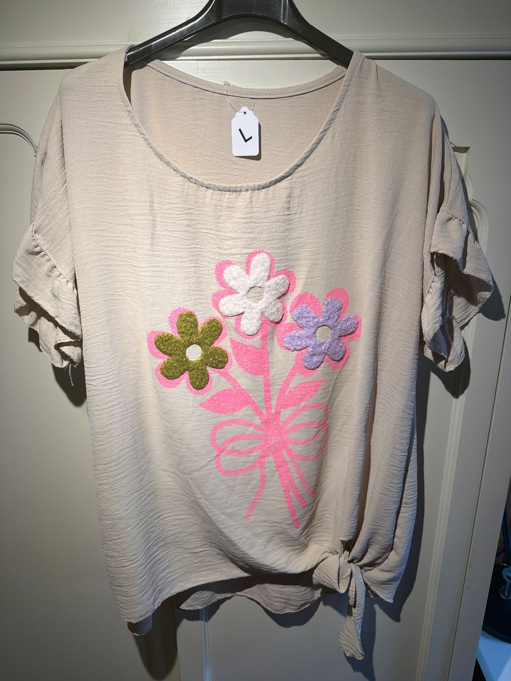 Camicette: DAMEN KURZARM BLUSE-BEIGE – Nuovo e nell'imballaggio originale da Meienried venduto da ManuelaBoutique 2