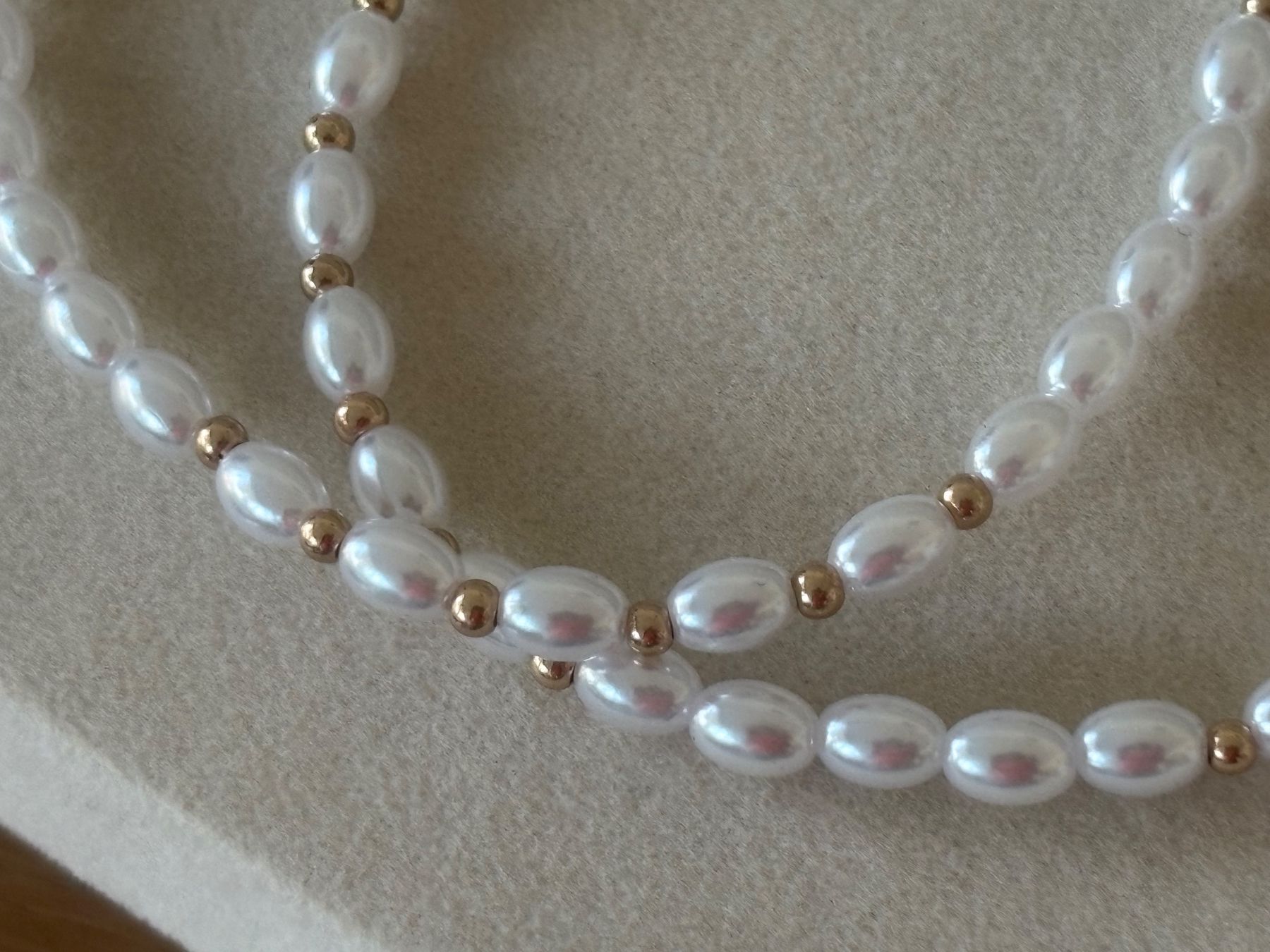 Catenine: Luxus Elegante Kette Farbe :Silber Kunstperlen – Nuovo (secondo la descrizione) da Biel-Bienne venduto da Roserosse13 1