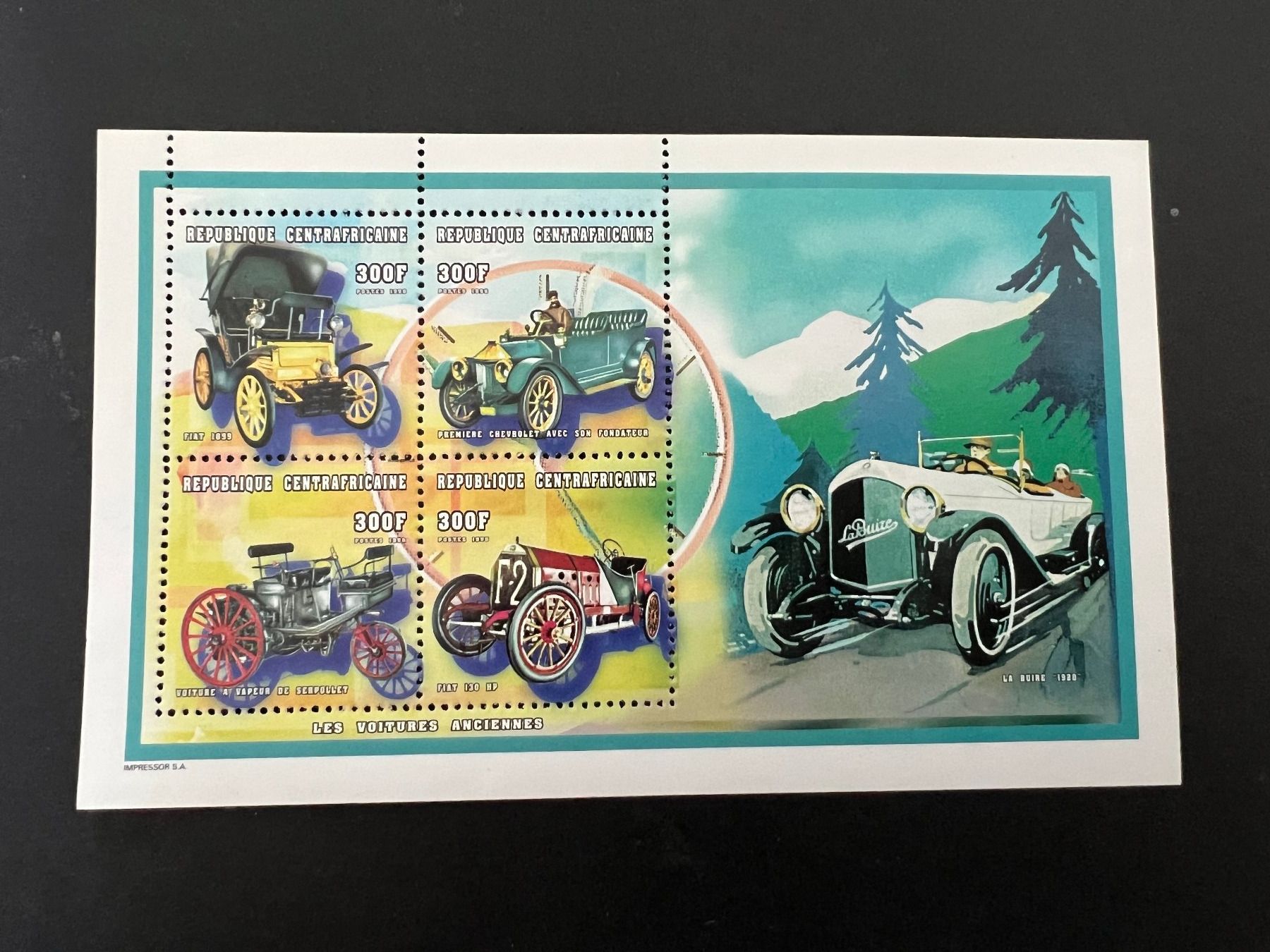Tutti i francobolli: Zentralafrika Block Oldtimer  ** Luxus  (C448) – Nuovo (secondo la descrizione) da Hinwil venduto da Sidi4