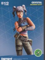 FORTNITE TRADING CARD serie 2 # 12 CRYSTAL uncommon outfit